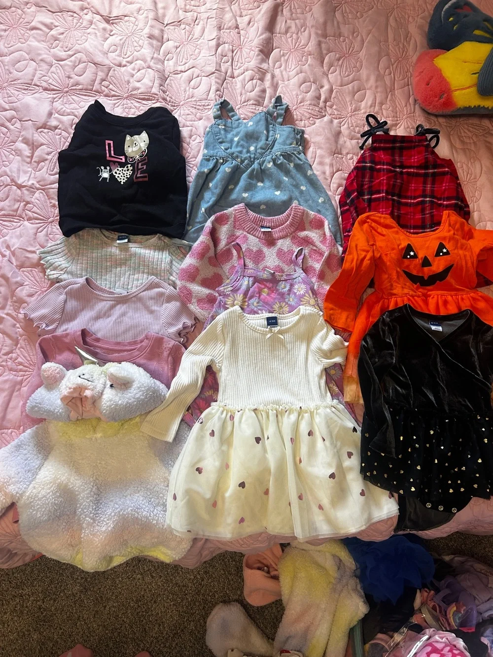 Huge 12-18 mo Toddler girl bundle lot.